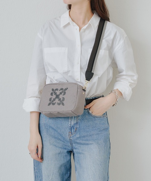 russet（ラシット）の「［WEB限定］刺し子ミニショルダーバッグ (CE