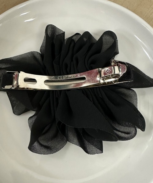 Miniministore（ミニミニストア）の「シフォンバレッタ レディースヘアアレンジ（バレッタ/ヘアクリップ・レディース・ホワイト/ブラック/ベージュ・FREE）」の7枚目の写真