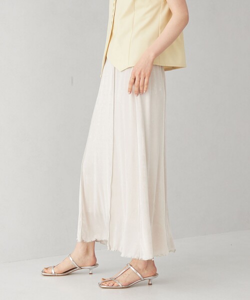 EMMEL REFINES(エメルリファインズ)の「<EMMEL REFINES>EM シャイニー ナロー スカート(スカート・レディース・ブラック/ナチュラル/ピンク・XS/M/S)」の4枚目の写真