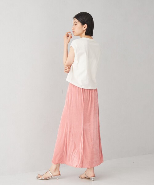 EMMEL REFINES(エメルリファインズ)の「<EMMEL REFINES>EM シャイニー ナロー スカート(スカート・レディース・ブラック/ナチュラル/ピンク・XS/M/S)」の16枚目の写真