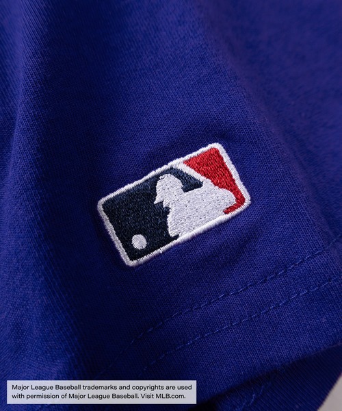 MLB（メジャーリーグベースボール）の「【MAJOR LEAGUE BASEBALL/メジャーリーグベースボール】MLB 6TEAM LOGO フロントビッグロゴ刺繍＆バックサークルロゴ ワッペンデザイン 半袖Tシャツ（Tシャツ/カットソー・メンズ・ダークグリーン/ネイビー/グレー/ロイヤルブルー/ブラック/ブラック系その他/アッシュグレー/オフホワイト/ホワイト/グリーン・M/L/XL）」の16枚目の写真