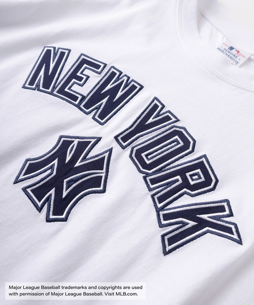 MLB（メジャーリーグベースボール）の「【MAJOR LEAGUE BASEBALL/メジャーリーグベースボール】MLB 6TEAM LOGO フロントビッグロゴ刺繍＆バックサークルロゴ ワッペンデザイン 半袖Tシャツ（Tシャツ/カットソー・メンズ・ダークグリーン/ネイビー/グレー/ロイヤルブルー/ブラック/ブラック系その他/アッシュグレー/オフホワイト/ホワイト/グリーン・M/L/XL）」の19枚目の写真