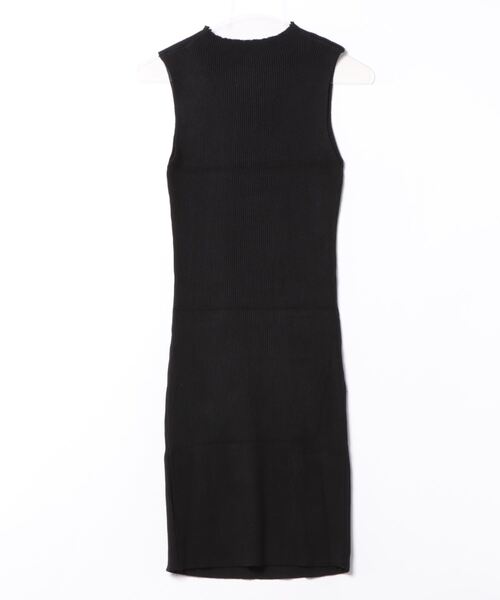 リブ編みノースリーブミニワンピース Jasmine Grandiflorum ワンピース 「Jasmine」リブ編み