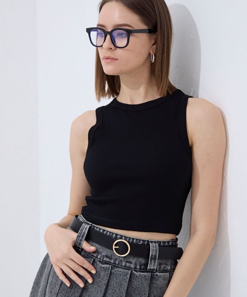 FOREVER 21（フォーエバー トゥエンティーワン）の「【2024SS】カラーアメスリタンク（タンクトップ・レディース・ホワイト系その他/レッド/ブラック/オフホワイト/ブラック系その他/ホワイト×ブラック/グレー×ホワイト・SMALL/MEDIUM）」の4枚目の写真