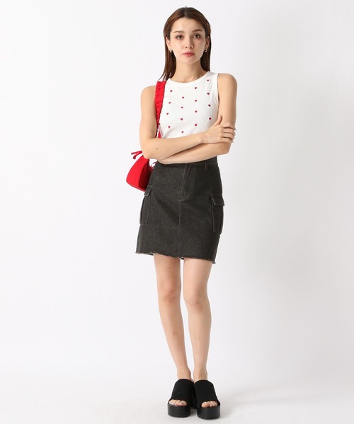 FOREVER 21（フォーエバー トゥエンティーワン）の「【2024SS】カラーアメスリタンク（タンクトップ・レディース・ホワイト系その他/レッド/ブラック/オフホワイト/ブラック系その他/ホワイト×ブラック/グレー×ホワイト・SMALL/MEDIUM）」の16枚目の写真