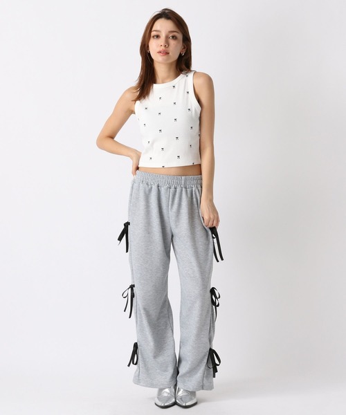 FOREVER 21（フォーエバー トゥエンティーワン）の「【2024SS】カラーアメスリタンク（タンクトップ・レディース・ホワイト系その他/レッド/ブラック/オフホワイト/ブラック系その他/ホワイト×ブラック/グレー×ホワイト・SMALL/MEDIUM）」の8枚目の写真