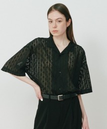KACCO（カッコ）の「《ユニセックスアイテム》SHEER LACE SHIRTS / レースシアーシャツ（シャツ/ブラウス）」