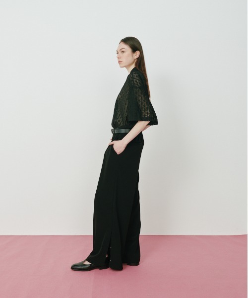 KACCO（カッコ）の「《ユニセックスアイテム》SHEER LACE SHIRTS / レースシアーシャツ（シャツ/ブラウス・メンズ・ホワイト/ブラック・LARGE/MEDIUM/SMALL）」の3枚目の写真