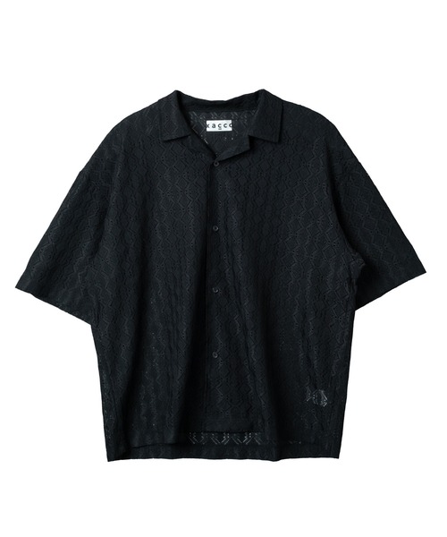 KACCO（カッコ）の「《ユニセックスアイテム》SHEER LACE SHIRTS / レースシアーシャツ（シャツ/ブラウス・メンズ・ホワイト/ブラック・LARGE/MEDIUM/SMALL）」の15枚目の写真