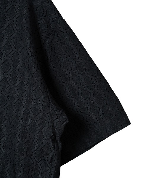 KACCO（カッコ）の「《ユニセックスアイテム》SHEER LACE SHIRTS / レースシアーシャツ（シャツ/ブラウス・メンズ・ホワイト/ブラック・LARGE/MEDIUM/SMALL）」の18枚目の写真