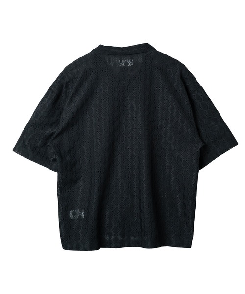 KACCO（カッコ）の「《ユニセックスアイテム》SHEER LACE SHIRTS / レースシアーシャツ（シャツ/ブラウス・メンズ・ホワイト/ブラック・LARGE/MEDIUM/SMALL）」の16枚目の写真