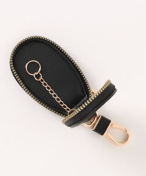 TONE SELECT GOODS（トーンセレクトグッズ）の「【float】シンプル ラウンド キーケース 【7色展開】(チェーン付き)（キーケース/キーアクセサリー・レディース・ダークブラウン/ピンク/レッド/ブラック/ベビーピンク/ライトブラウン/ワインレッド・FREE）」の12枚目の写真