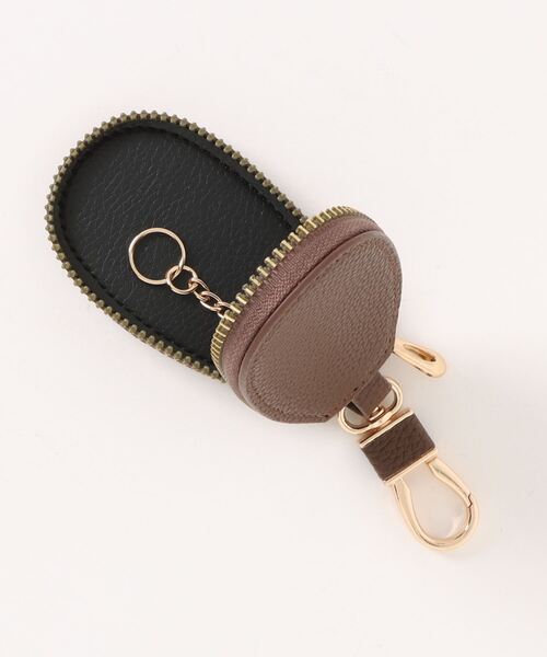 TONE SELECT GOODS（トーンセレクトグッズ）の「【float】シンプル ラウンド キーケース 【7色展開】(チェーン付き)（キーケース/キーアクセサリー・レディース・ダークブラウン/ピンク/レッド/ブラック/ベビーピンク/ライトブラウン/ワインレッド・FREE）」の13枚目の写真