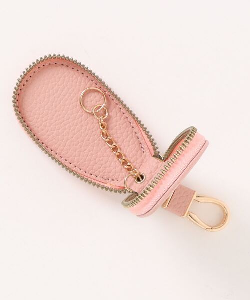 TONE SELECT GOODS（トーンセレクトグッズ）の「【float】シンプル ラウンド キーケース 【7色展開】(チェーン付き)（キーケース/キーアクセサリー・レディース・ダークブラウン/ピンク/レッド/ブラック/ベビーピンク/ライトブラウン/ワインレッド・FREE）」の15枚目の写真