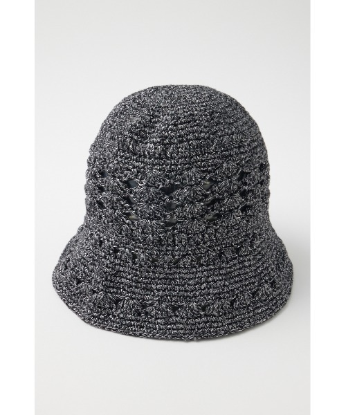 MOUSSY(マウジー)の「GLITTER バケットハット(ハット・レディース・ブラック/ベージュ・FREE)」の3枚目の写真