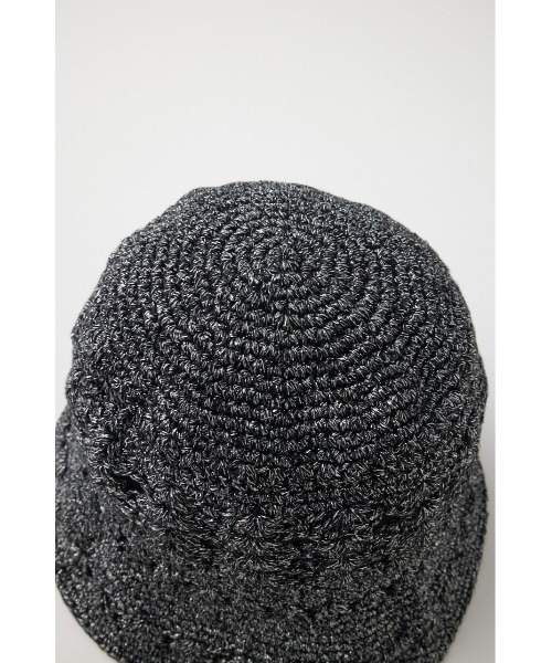 MOUSSY(マウジー)の「GLITTER バケットハット(ハット・レディース・ブラック/ベージュ・FREE)」の4枚目の写真