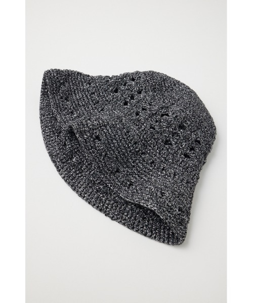 MOUSSY(マウジー)の「GLITTER バケットハット(ハット・レディース・ブラック/ベージュ・FREE)」の6枚目の写真