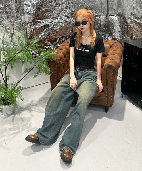 sedacle girl（セダクルガール）の「バックリボンレーストップス（Tシャツ/カットソー・レディース・レッド/ブラック/カーキ/スモークピンク・MEDIUM/SMALL）」の11枚目の写真