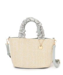 index | 雑材フリル持ち手バッグ(トートバッグ)