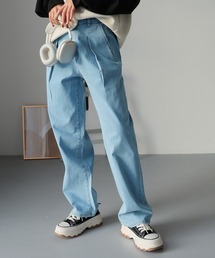 Doula Doula | タックワイドデニムパンツ(デニムパンツ)