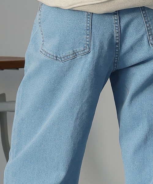 Doula Doula（ドゥーラドゥーラ）の「タックワイドデニムパンツ（デニムパンツ・レディース・ブルー/ライトブルー/インディゴブルー・S/M/L）」の15枚目の写真