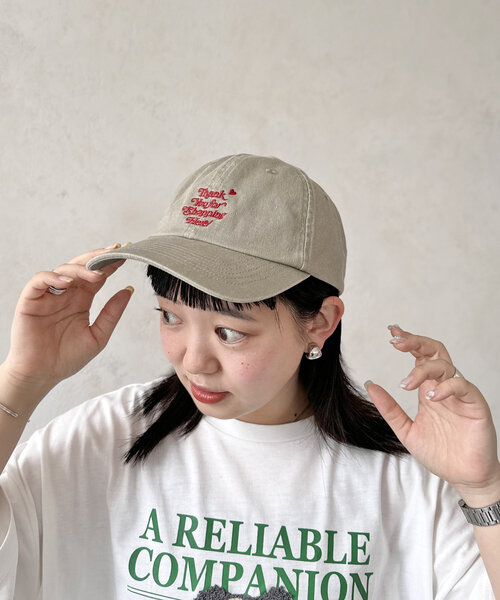 FRUIT OF THE LOOM（フルーツオブザルーム）の「ピグメントロゴキャップ（キャップ・メンズ・ブラック/アイボリー/チャコールグレー/ベージュ・FREE）」の4枚目の写真