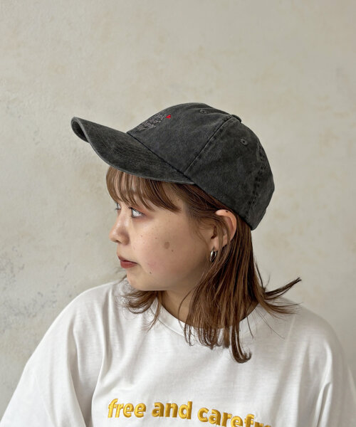 FRUIT OF THE LOOM（フルーツオブザルーム）の「ピグメントロゴキャップ（キャップ・メンズ・ブラック/アイボリー/チャコールグレー/ベージュ・FREE）」の7枚目の写真