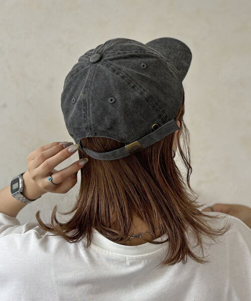 FRUIT OF THE LOOM（フルーツオブザルーム）の「ピグメントロゴキャップ（キャップ・メンズ・ブラック/アイボリー/チャコールグレー/ベージュ・FREE）」の8枚目の写真