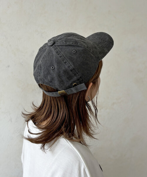 FRUIT OF THE LOOM（フルーツオブザルーム）の「ピグメントロゴキャップ（キャップ・メンズ・ブラック/アイボリー/チャコールグレー/ベージュ・FREE）」の9枚目の写真