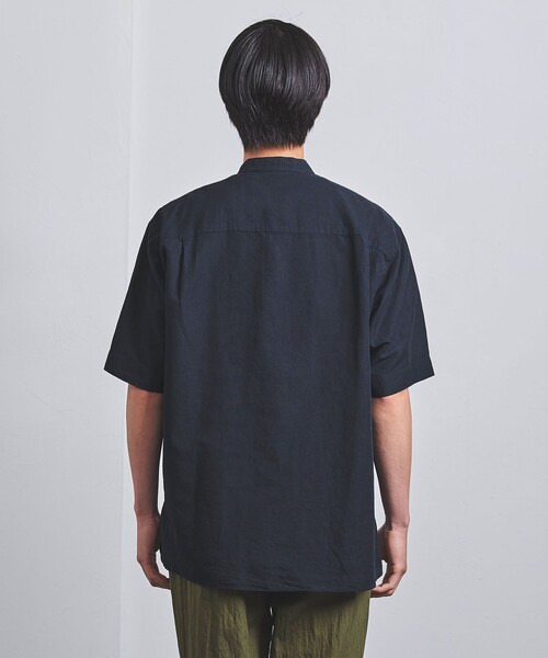 UNITED ARROWS(ユナイテッドアローズ)の「Moldivaa ショートスリーブ バンドカラーシャツ(シャツ/ブラウス・メンズ・ホワイト/ネイビー/その他1・S/M/L/XL)」の9枚目の写真