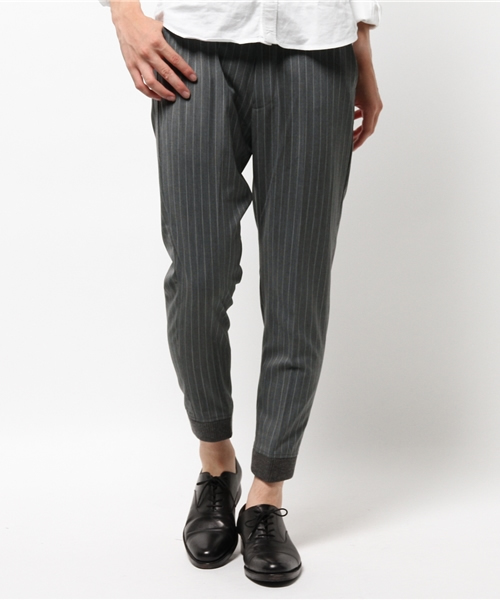 EDIFICE(エディフィス)の「◇T/Wストライプ イージーリブスラックス(その他パンツ・メンズ・ネイビー/チャコールグレー・46/48/42/44)」の10枚目の写真