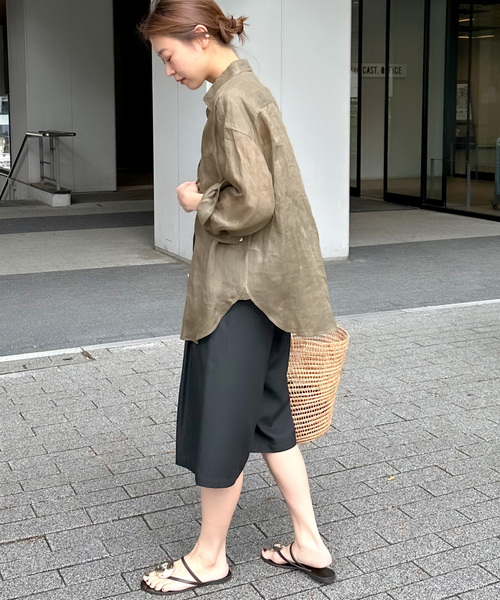 JOURNAL STANDARD relume(ジャーナルスタンダード レリューム)の「ラミーオーバーサイズシャツ(シャツ/ブラウス・レディース・ホワイト/ブラック/ブルー/サファリグリーン/ピンク系その他・FREE)」の17枚目の写真