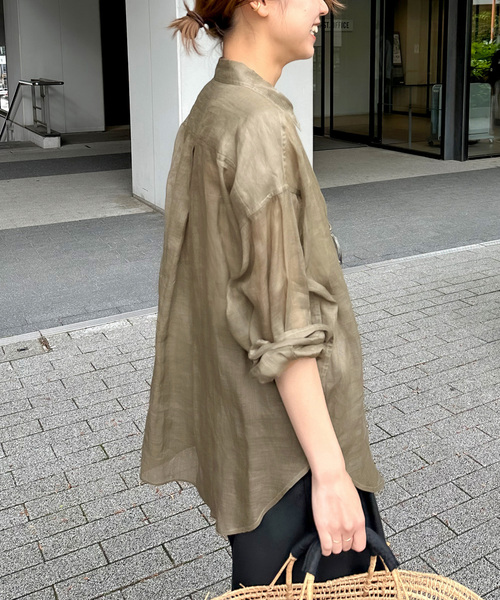 追加》手洗い可 / ラミーオーバーサイズシャツ（シャツ