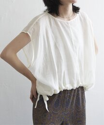 ウエスト絞りフレンチブラウス