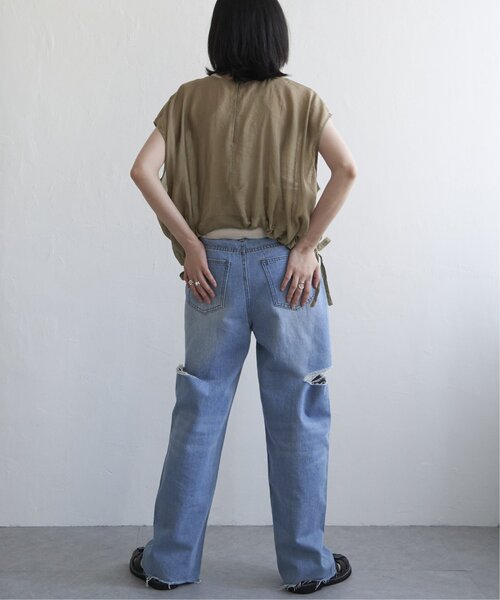 VENCEEXCHANGE（ヴァンスエクスチェンジ）の「ウエスト絞りフレンチブラウス（シャツ/ブラウス・レディース・ブラック/ブラウン系/オフホワイト・FREE）」の20枚目の写真