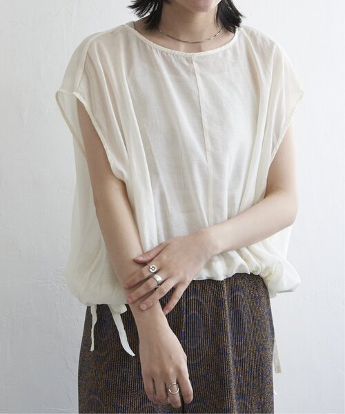 VENCEEXCHANGE（ヴァンスエクスチェンジ）の「ウエスト絞りフレンチブラウス（シャツ/ブラウス・レディース・ブラック/ブラウン系/オフホワイト・FREE）」の22枚目の写真