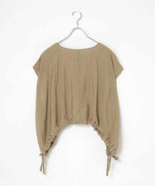 VENCEEXCHANGE（ヴァンスエクスチェンジ）の「ウエスト絞りフレンチブラウス（シャツ/ブラウス・レディース・ブラック/ブラウン系/オフホワイト・FREE）」の12枚目の写真