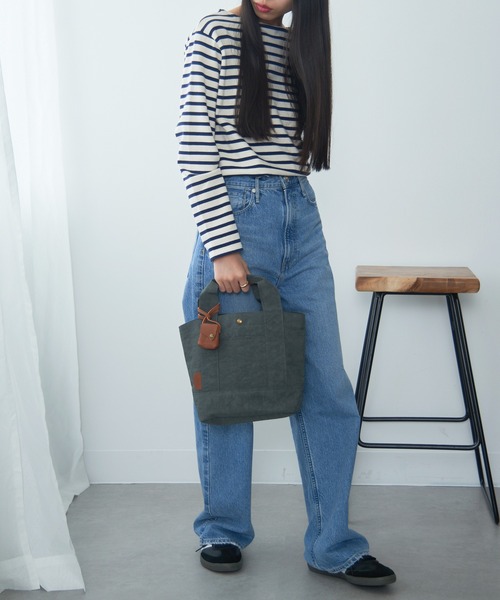 toleur（トーラ）の「【toleur】ウォッシュナイロントート 11948 ※（トートバッグ・レディース・ベージュ/ダークグレー/ブラック/カーキ・FREE）」の14枚目の写真