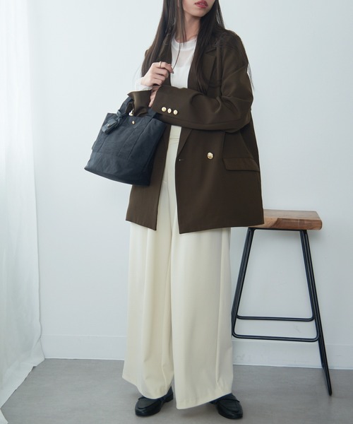 toleur（トーラ）の「【toleur】ウォッシュナイロントート 11948 ※（トートバッグ・レディース・ベージュ/ダークグレー/ブラック/カーキ・FREE）」の8枚目の写真