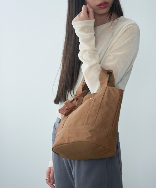 toleur（トーラ）の「【toleur】ウォッシュナイロントート 11948 ※（トートバッグ・レディース・ベージュ/ダークグレー/ブラック/カーキ・FREE）」の15枚目の写真