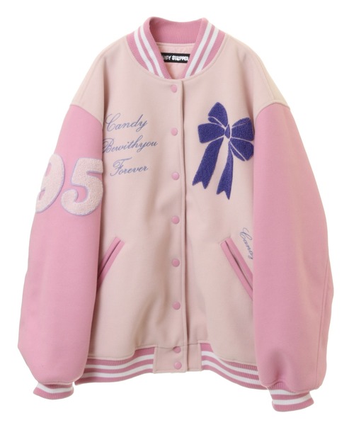 Candy stripper ブルゾン　ピンク RIBBON RIBBON JERSEY ブルゾン（ブルゾン）｜Candy Stripper