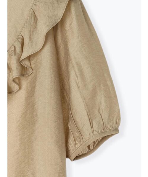 Lugnoncure（ルノンキュール）の「Vネックフリルブラウス（シャツ/ブラウス・レディース・ベージュ/ブラック/オフホワイト・F）」の19枚目の写真