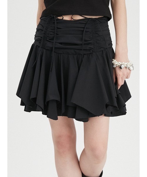 FURFUR（ファーファー）の「フリルドレープスカショーパン（その他パンツ・レディース・ブラック/ホワイト/ストライプ・FREE）」の11枚目の写真