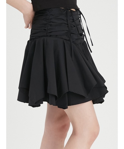 FURFUR ファーファー フリルドレープスカショーパン グレー 灰色 FURFUR（ファーファー）の「フリルドレープスカショーパン（その他