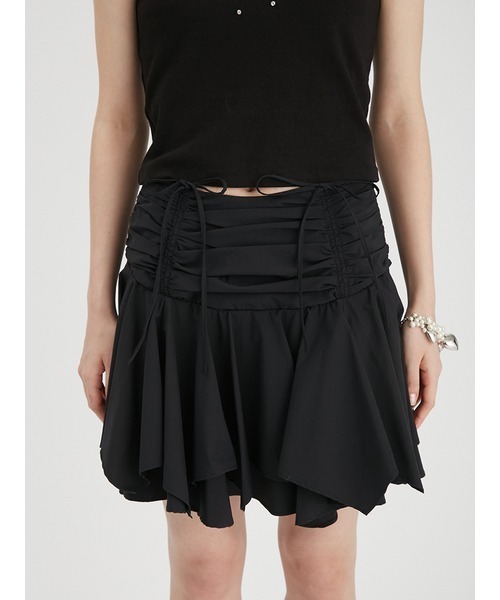 FURFUR（ファーファー）の「フリルドレープスカショーパン（その他パンツ・レディース・ブラック/ホワイト/ストライプ・FREE）」の14枚目の写真