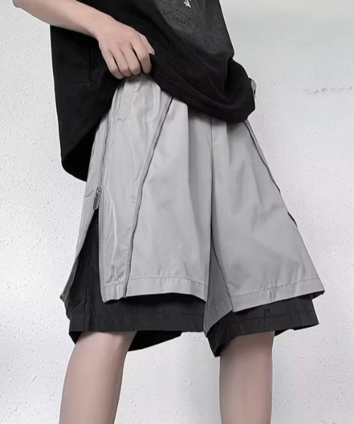 MGV（エムジーヴィー）の「ジップデザインハーフパンツ（その他パンツ・メンズ・グレー/ブラック・X-LARGE/LARGE/MEDIUM）」の5枚目の写真