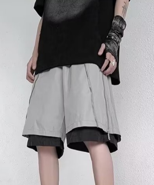 MGV（エムジーヴィー）の「ジップデザインハーフパンツ（その他パンツ・メンズ・グレー/ブラック・X-LARGE/LARGE/MEDIUM）」の6枚目の写真