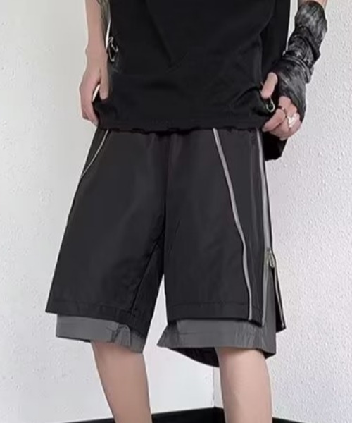 MGV（エムジーヴィー）の「ジップデザインハーフパンツ（その他パンツ・メンズ・グレー/ブラック・X-LARGE/LARGE/MEDIUM）」の12枚目の写真