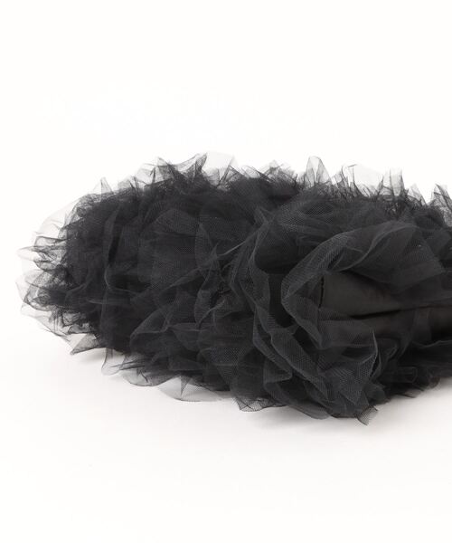 LA VORAGINE（ラ ヴォラジネ）の「全体チュールフリル　大人可愛いハンドバッグ（ハンドバッグ・レディース・ホワイト/ベージュ/ブラック/グレー・FREE）」の6枚目の写真