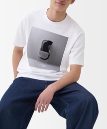 MAMIAN（マミアン）の「urday / Black Cat / フォトTシャツ（Tシャツ/カットソー）」